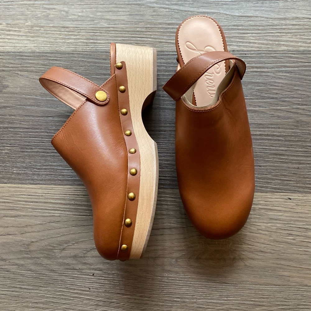 J. Crew Women's Tan Leather Mules - Picture 4 of 5
